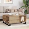 vidaXL Coffee Table Artisan Oak 80 x 80 x 36.5 cm Engineered Wood