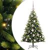 vidaXL Artificial Hinged Christmas Tree 150 LEDs Green 120 cm