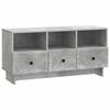 vidaXL TV Cabinet Concrete Grey 102 x 34.5 x 50 cm Engineered Wood
