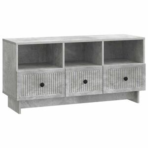 vidaXL TV Cabinet Concrete Grey 102 x 34.5 x 50 cm Engineered Wood
