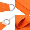 vidaXL Sunshade Sail Oxford Fabric Triangular 5x6x6 m Orange
