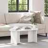vidaXL Coffee Table White 80 x 39.5 x 35 cm Solid Pine wood