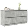 vidaXL TV Cabinet Concrete Grey 100x35x54 cm Engineered Wood