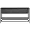 vidaXL TV Cabinet Grey Sonoma 91x40x46 cm Engineered Wood and Metal