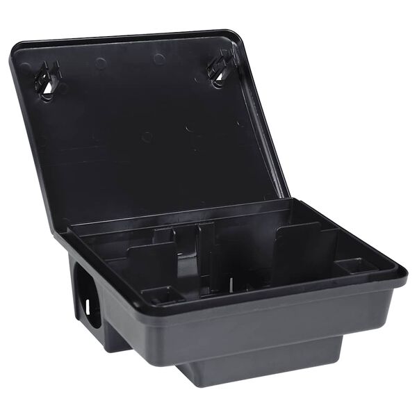 vidaXL Mouse Traps 4 pcs Black 23x19x9.5 cm