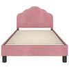 vidaXL Children's Bed Frame with Headboard Pink 80 x 200 cm Velvet