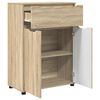 vidaXL Bathroom Cabinet with Drawer Sonoma Oak 72.5 x 36.5 x 100 cm