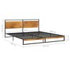vidaXL Bed Frame without Mattress Metal 180x200 cm Super King
