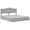 vidaXL Storage Bed Grey Sonoma 180 x 200 cm Engineered Wood