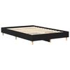 vidaXL Bed Frame Black Oak 203 x 123 x 25 cm Engineered Wood