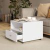 vidaXL Coffee Table White 55x55x40 cm Engineered Wood