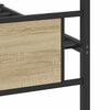 vidaXL Bed Frame without Mattress Sonoma Oak 100x190 cm Engineered Wood