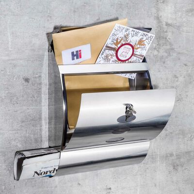 HI Letter Box Stainless Steel 30x12x40 cm