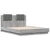 vidaXL Bed Frame without Mattress Grey Sonoma 120x190 cm Small Double