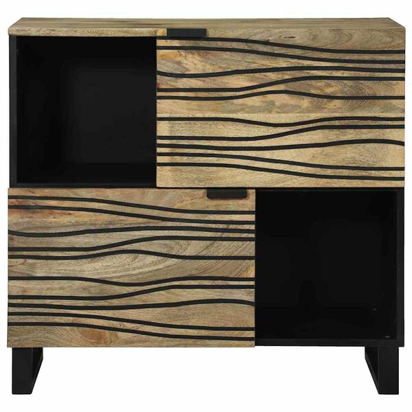 vidaXL Sideboard Brown 80 x 33 x 75 cm Solid mango wood