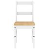 vidaXL 5 Piece Dining Set Panama White Solid Wood Pine