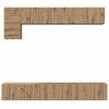 vidaXL TV Cabinet Set Wall-mounted 5 pcs Artisan Oak Engineered Wood
