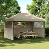 vidaXL Party Tent Folding Taupe 292 x 440 x 315 cm Oxford Fabric