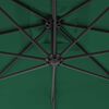 vidaXL Cantilever Garden Parasol with Steel Pole 300 cm Green