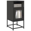 vidaXL Bedside Cabinet Black 36x39x78 cm Cold-rolled Steel
