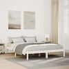 vidaXL Extra Long Bed Frame without Mattress White 160x210 cm Solid Wood Pine
