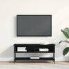 vidaXL TV Cabinet Set Black Oak 100 x 35 x 45 cm Engineered Wood