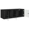 vidaXL Wall Cabinet Black Oak 102 x 37 x 35 cm Engineered Wood