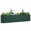 vidaXL Raised Bed Green 400 x 80 x 81 cm Steel