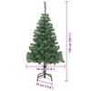 vidaXL Christmas Tree with 150 LEDs with Stand Green 150 cm PVC