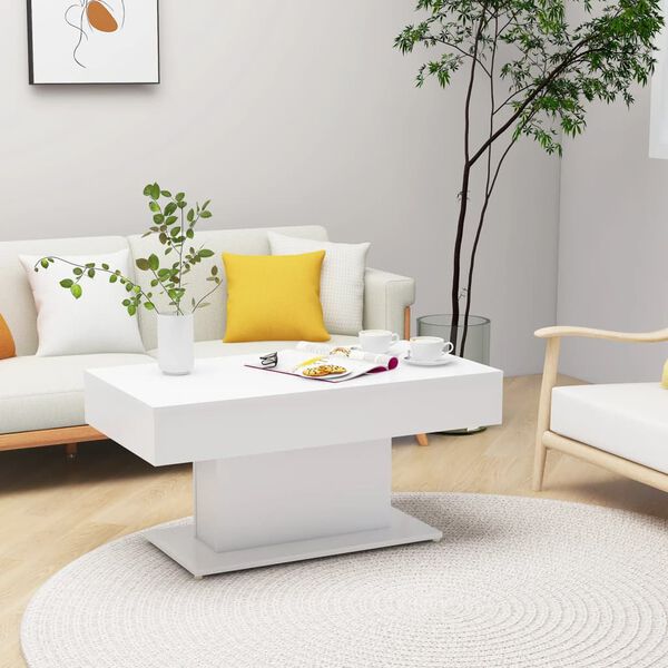 vidaXL Coffee Table White 96x50x45 cm Engineered Wood