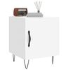 vidaXL Bedside Cabinet White 40x40x50 cm Engineered Wood