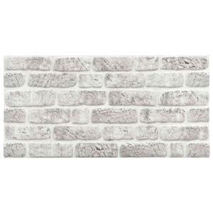 vidaXL 3D Wall Panels with Light Grey Brick Design 10 pcs EPS