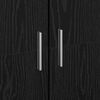 vidaXL Highboard Black oak 60 x 35 x 180 cm Engineered wood