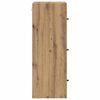vidaXL Wall Cabinet Artisan Oak 35 x 37 x 102 cm Engineered Wood