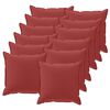 vidaXL Cushion Cover 12 pcs HOUTEN Wine Red 45 x 45 cm Polyester