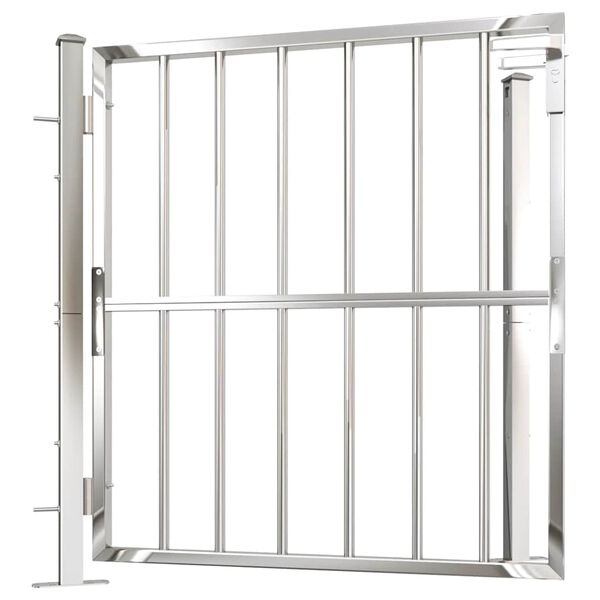 vidaXL Garden Gate 100x95 cm Stainless Steel