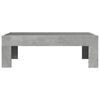 vidaXL Coffee Table with Infinity LED Concrete Grey 90x50x30 cm