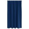 vidaXL Blackout Curtains with Rings 2 pcs Dark Blue 140 x 140 cm