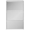 vidaXL Shoe Cabinet with Mirror 3-Layer Concrete Grey 63x17x102.5 cm