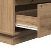 vidaXL Bedside Cabinet Artisan Oak 71 x 34.5 x 75 cm Engineered wood