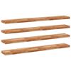 vidaXL Floating Shelves 4 pcs 160x20x4 cm Oil Finished Solid Wood Acacia