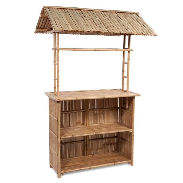 vidaXL 3 Piece Bar Set Bamboo
