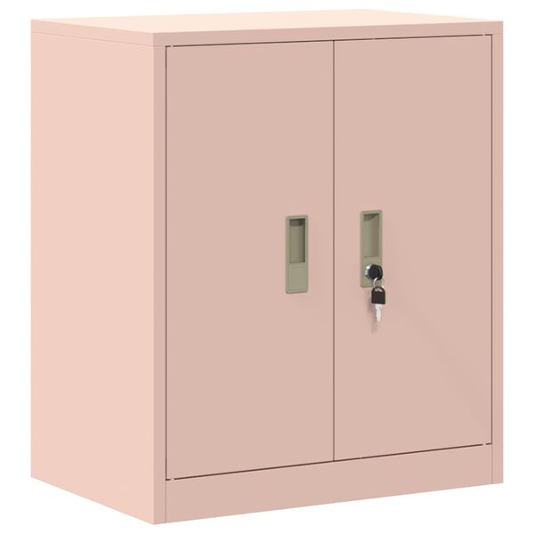 vidaXL Storage Cabinet Pink 60 x 40 x 70 cm Cold-Rolled Steel