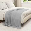 vidaXL Throw Blanket Grey 170 x 130 cm Fleece