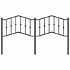 vidaXL Metal Headboard Black 180 cm