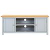 vidaXL TV Cabinet 120x35x48 cm Solid Oak Wood