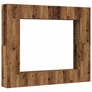 vidaXL 8 Piece Wall-mounted TV Cabinet Set Old Wood Engineered Wood