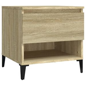 vidaXL Side Table Sonoma Oak 50x46x50 cm Engineered Wood