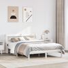 vidaXL Bed Frame without Mattress White 120x200 cm Solid Wood Pine