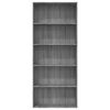 vidaXL 5-Tier Book Cabinet Grey Sonoma 80x30x189 cm Engineered Wood